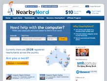 Tablet Screenshot of nearbynerd.com.au